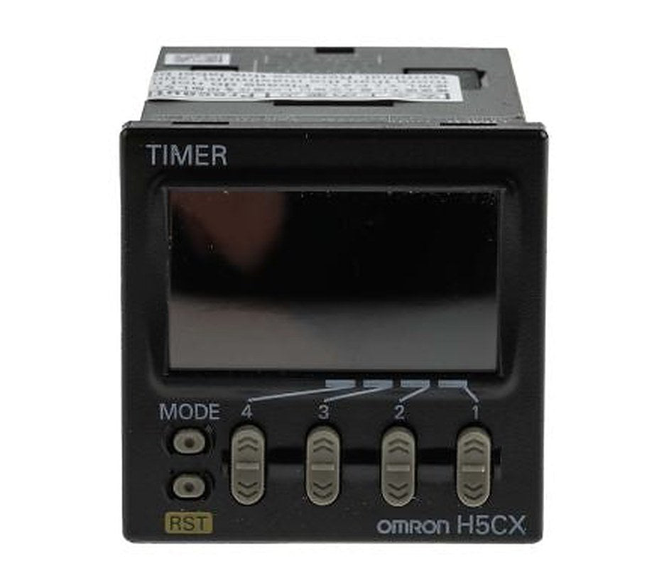 Omron H5CX Series Panel Timer Relay, 1-Contact 100V ac, 240 V ac, 0.001 s to 9999 h, Multifunction-Function, SPDT Switch