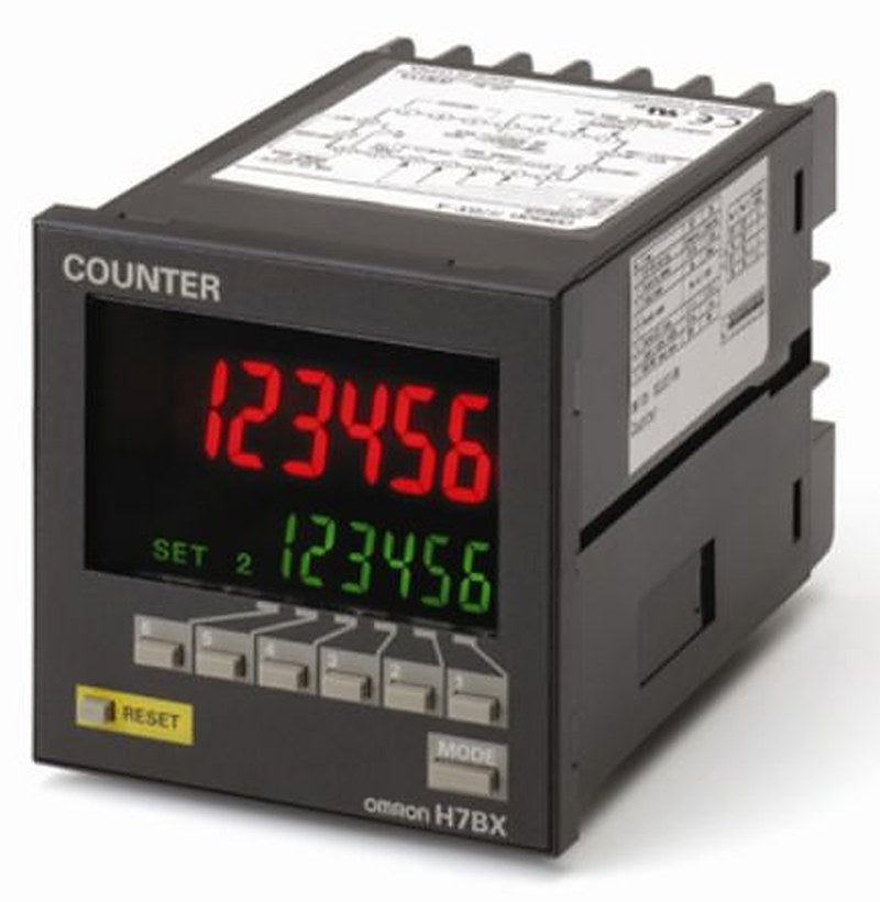Omron Counter, Counter, 6 Digit 7 Segment LCD, 30 Hz 240V ac