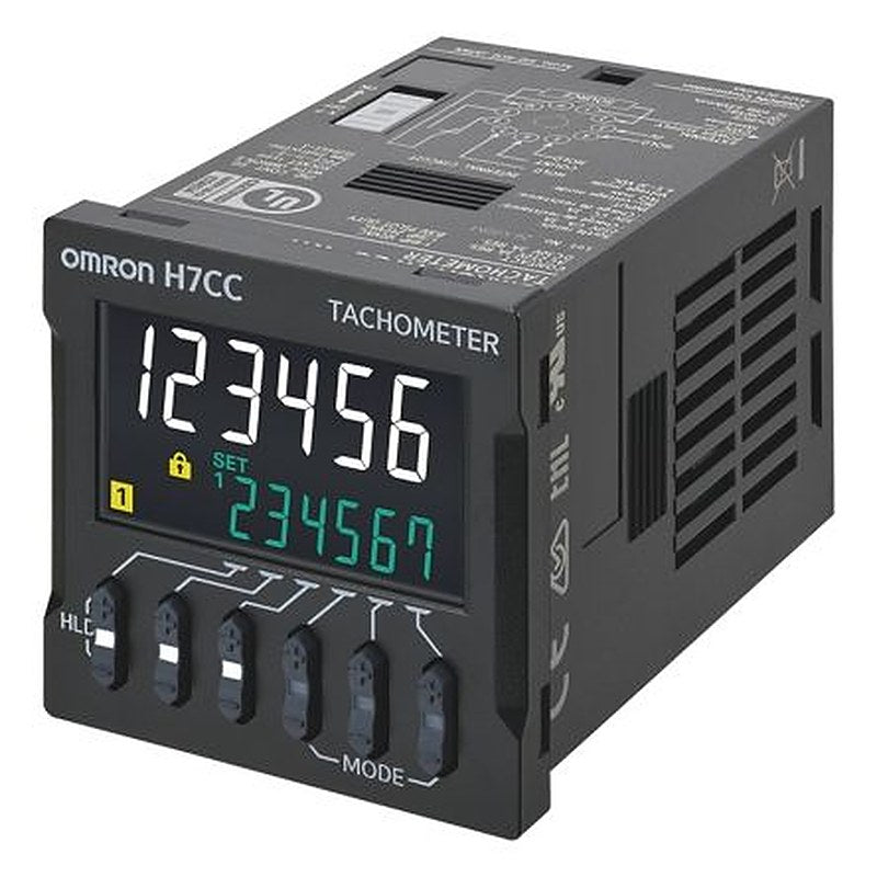 Omron Counter, Digital Counter, 6 Digit LCD, 60 Hz 24V ac