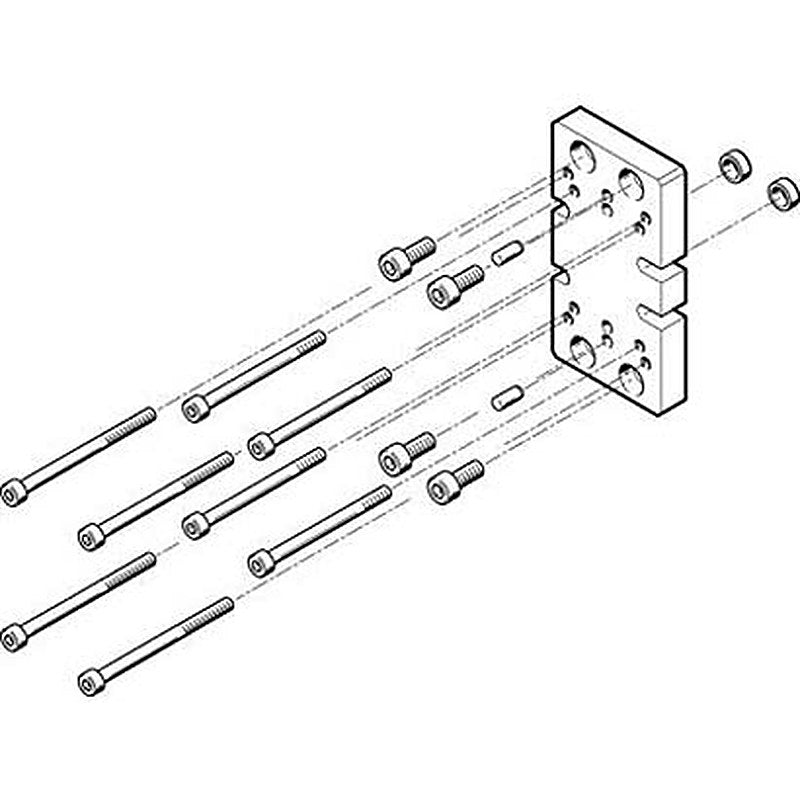 Festo Adapter Kit HAPG-76, For Use With Pneumatic Cylinder & Actuator