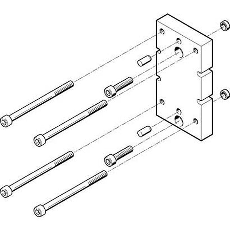 Festo Adapter Kit HAPG-84, For Use With Pneumatic Cylinder & Actuator