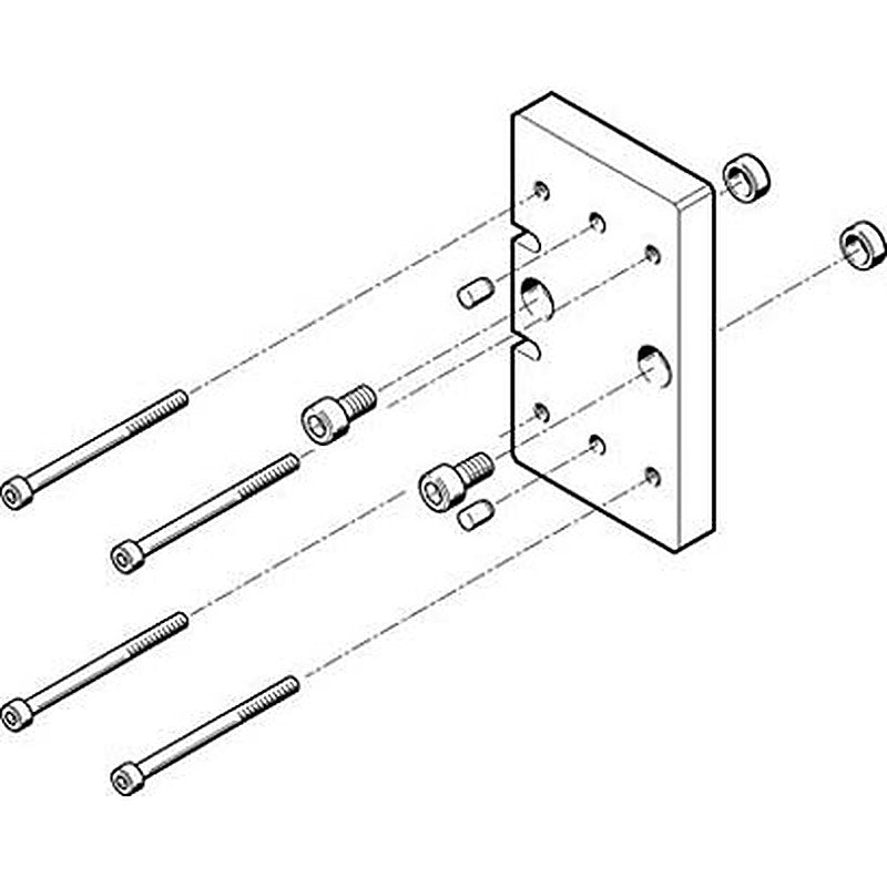 Festo Adapter Kit HAPG-85, For Use With Pneumatic grippers
