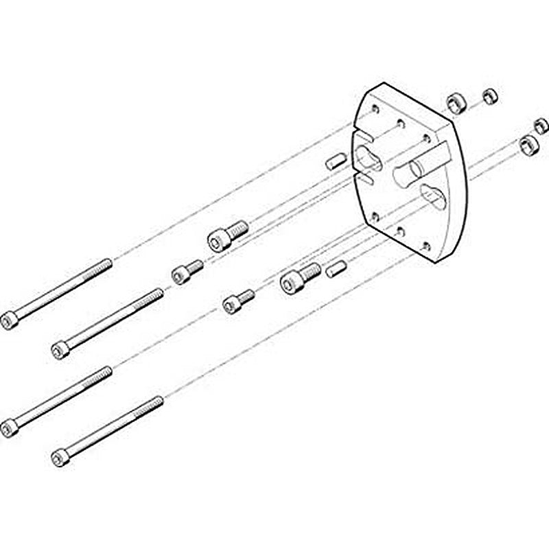 Festo Adapter Kit HAPG-SD2-27, For Use With Pneumatic Cylinder & Actuator