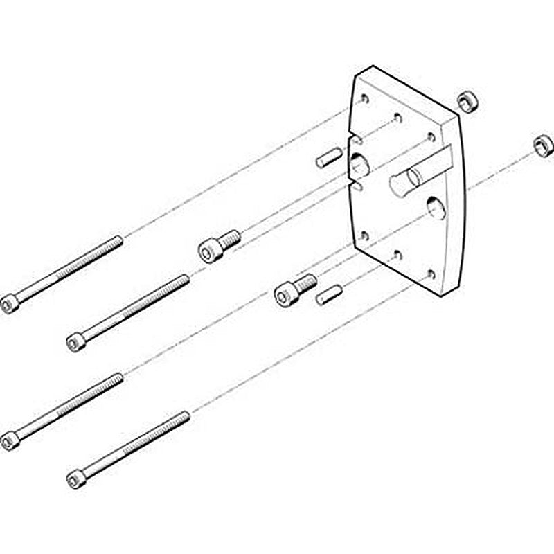 Festo Adapter Kit HAPG-SD2-28, For Use With Pneumatic Cylinder & Actuator