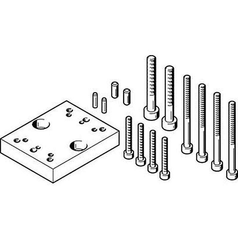 Festo Adapter Kit HAPG-SD2-47, For Use With Pneumatic Cylinder & Actuator