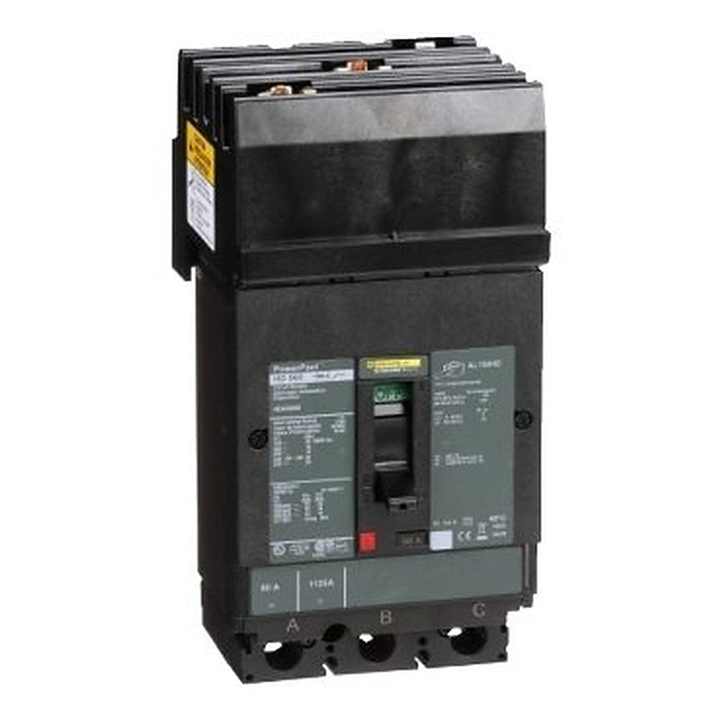 Circuit breaker, PowerPacT H, 60A, 3 pole, 600VAC, 14kA, I-Line, thermal magnetic, 80%, ABC (Circuit breaker PowerPacT H) is a Schneider Electric product. Designed for reliable performance and long service life. Available across Iraq — contact us for pricing and delivery options.