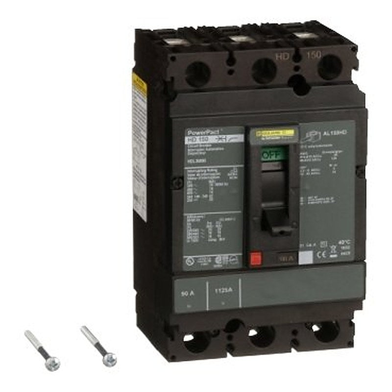 Circuit breaker, PowerPacT H, 90A, 3 pole, 600VAC, 14kA, lugs, thermal magnetic, 80% (Circuit breaker PowerPacT H) is a Schneider Electric product. Designed for reliable performance and long service life. Available across Iraq — contact us for pricing and delivery options.