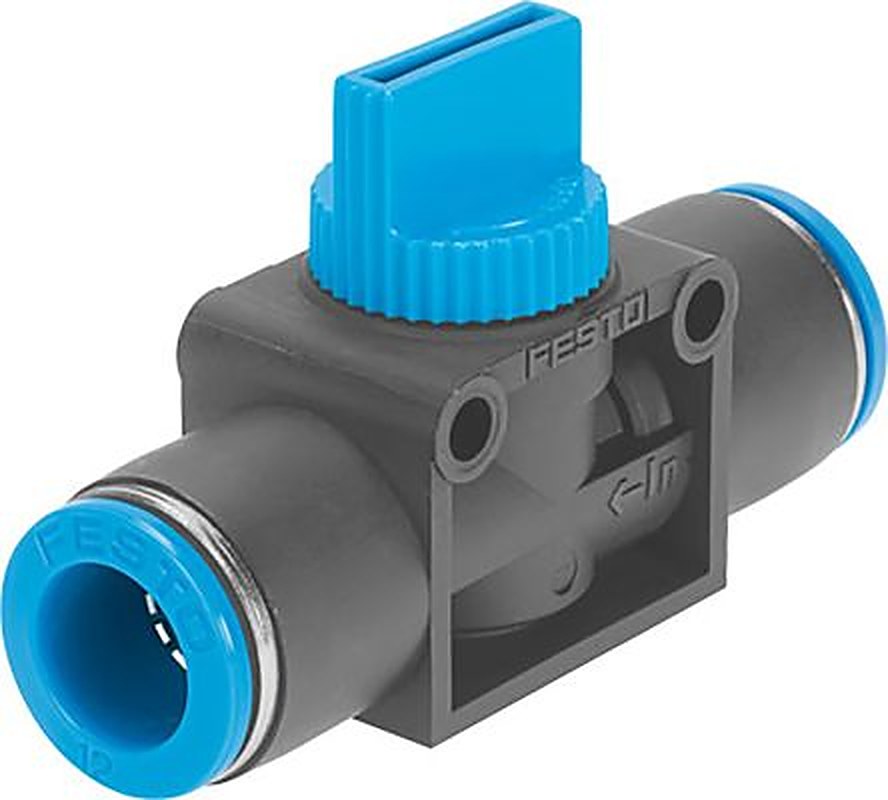 Festo HE Series Check Valve Pneumatic Manual Control Valve, 153469, Inlet Male/Female, Outlet Male/Female
