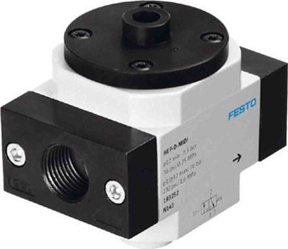 Festo Pneumatic Pneumatic Manual Control Valve HEP Series, G 1/8 in, 193242