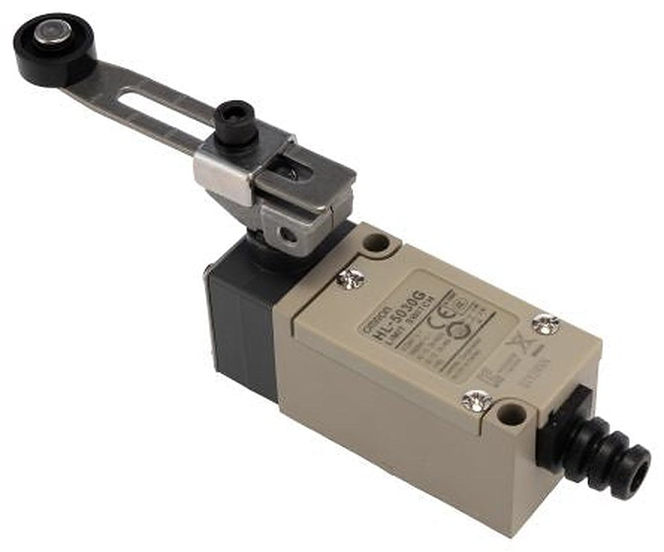 Omron HL-5000 Series Adjustable Roller Lever Limit Switch, IP65, 250V ac
