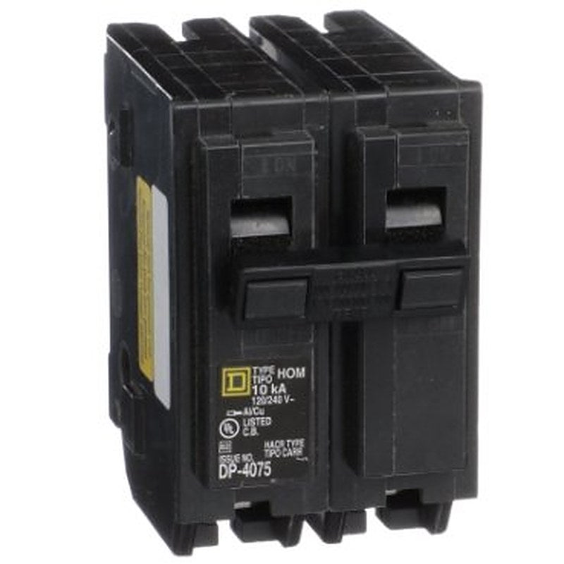 Mini circuit breaker, Homeline, 25A, 2 pole, 120/240VAC, 10kA AIR, standard type, plug in, high amp lug, UL (Mini circuit breaker Homeline) is a Schneider Electric product. Designed for reliable performance and long service life. Available across Iraq — contact us for pricing and delivery options.