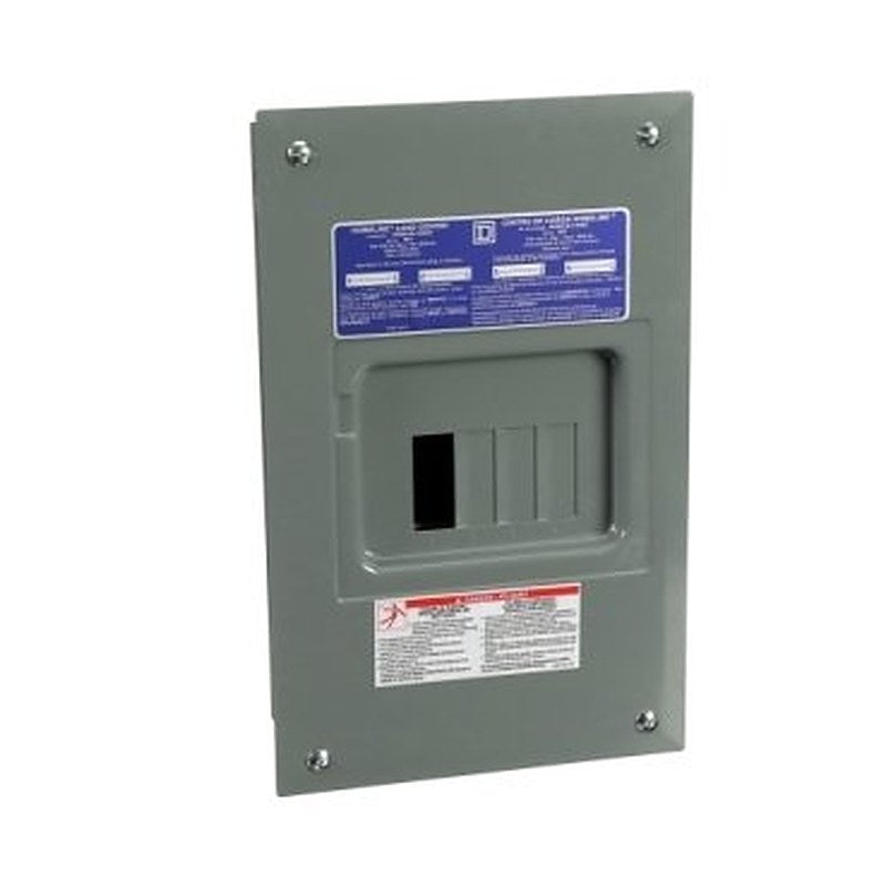 Load center, Homeline, 1 phase, 4 spaces, 8 circuits, 125A fixed main lugs, NEMA1, gnd bar, combo cover (Load center Homeline) is a Schneider Electric product. Designed for reliable performance and long service life. Available across Iraq — contact us for pricing and delivery options.