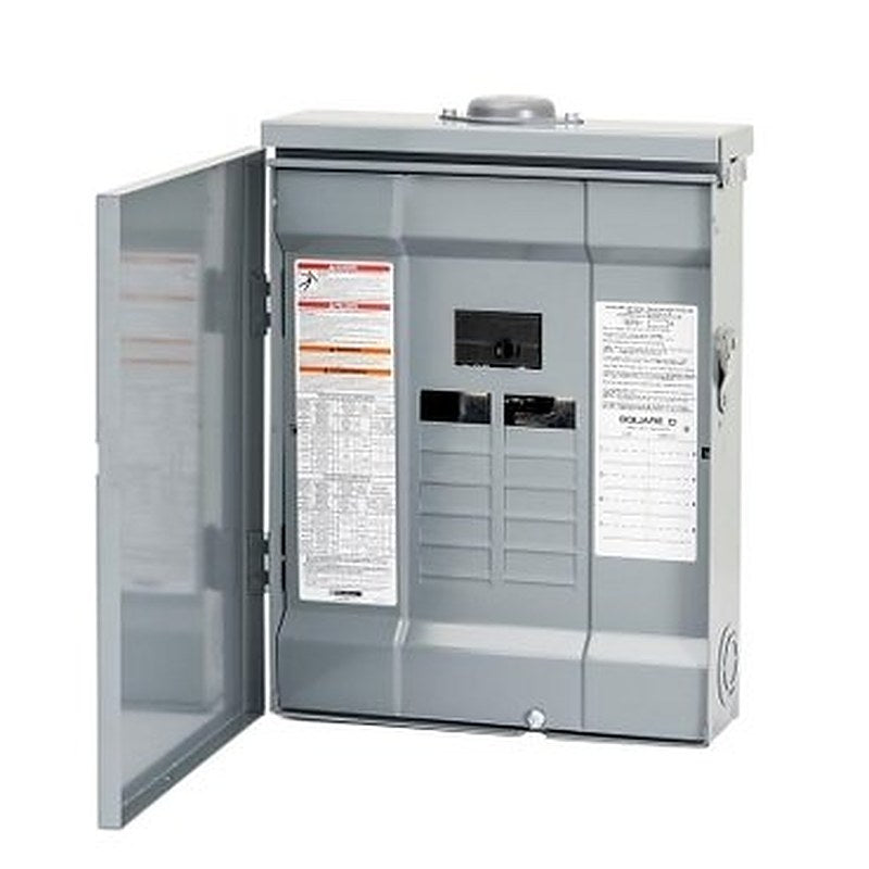 Load center, Homeline, 1 phase, 8 spaces, 16 circuits, 100A convertible main breaker, PoN, NEMA3R (NEMA3R) is a Schneider Electric product. Designed for reliable performance and long service life. Available across Iraq — contact us for pricing and delivery options.
