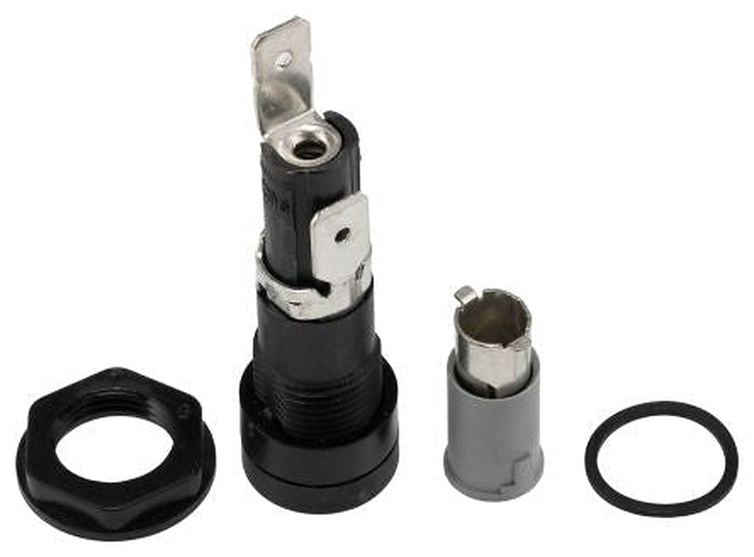 Eaton 20A Panel Mount Fuse Holder, 1P-Pole for 1/4 x 1-1/4 in, 250V