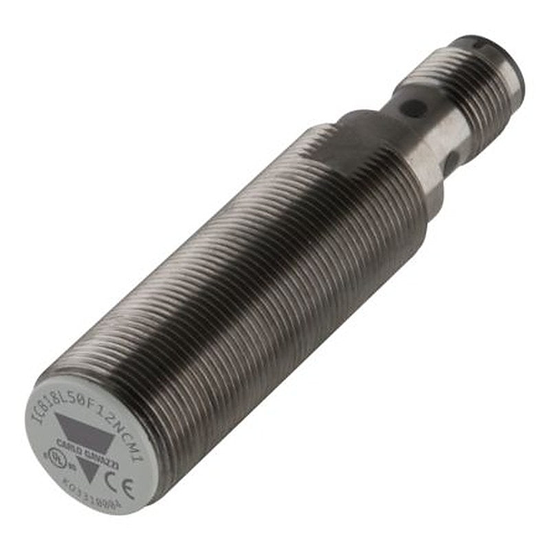 Carlo Gavazzi ICB18L50F12POM1 Threaded Barrel Inductive Proximity Sensor, M18 PNP ICB18 36V dc 12 mm 36 V dc 200mA