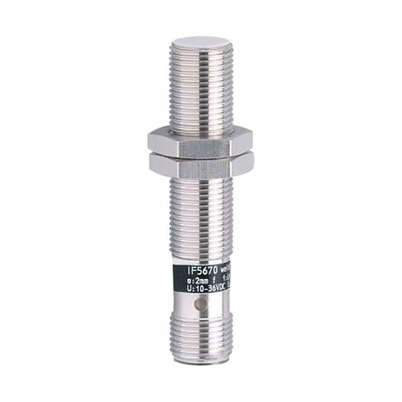 ifm electronic IF5670 Threaded Barrel Inductive Proximity Sensor, M12 PNP IF5 36V dc 2 mm 36 V dc 250mA