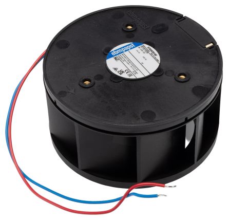 ebm-papst RER 101 N Series Centrifugal Centrifugal Fan, 12V dc, 190 m³/h, DC Operation 101 mm x 101mm x 51.7 mm