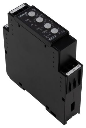 Omron Monitoring Relay, 1 Phase, SPDT, DIN Rail, 10A to 200A, 24 V dc, 24V ac