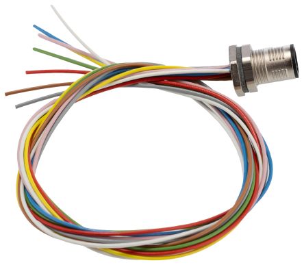 Phoenix Contact Circular Connector, 8 Contacts, Panel Mount, M12 Connector, Plug, Male, IP65, IP67, SACC Series