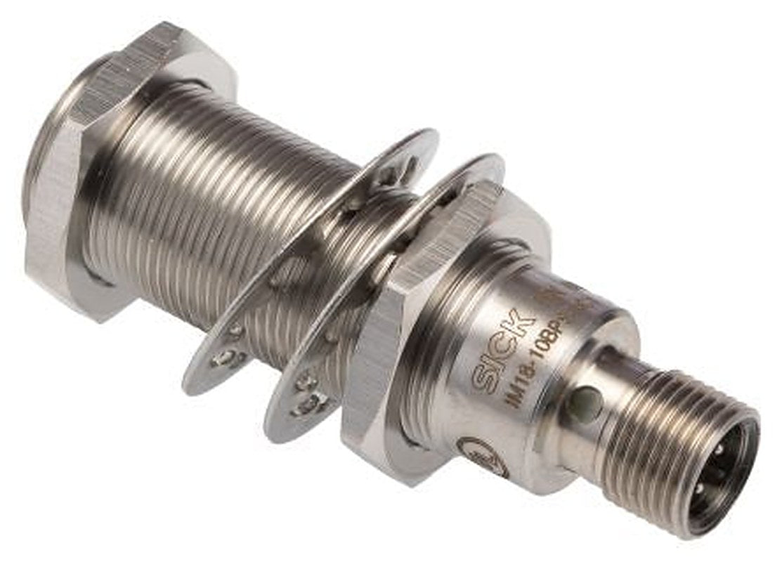 SICK IM18-10BPS-NC1 Threaded Barrel Inductive Proximity Sensor, M18 x 1 PNP IM 30V 10 mm 30 V dc 200mA