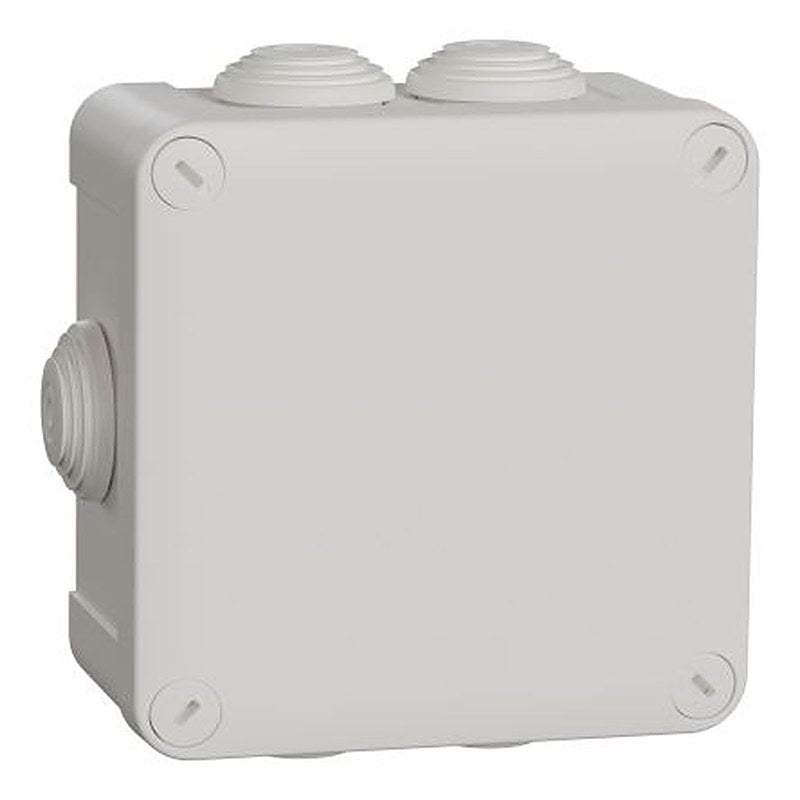 Schneider Electric Mureva BOX Series White Polypropylene Junction Box, IP55, 7 Terminals, 105 mm, 105mm 105 mm