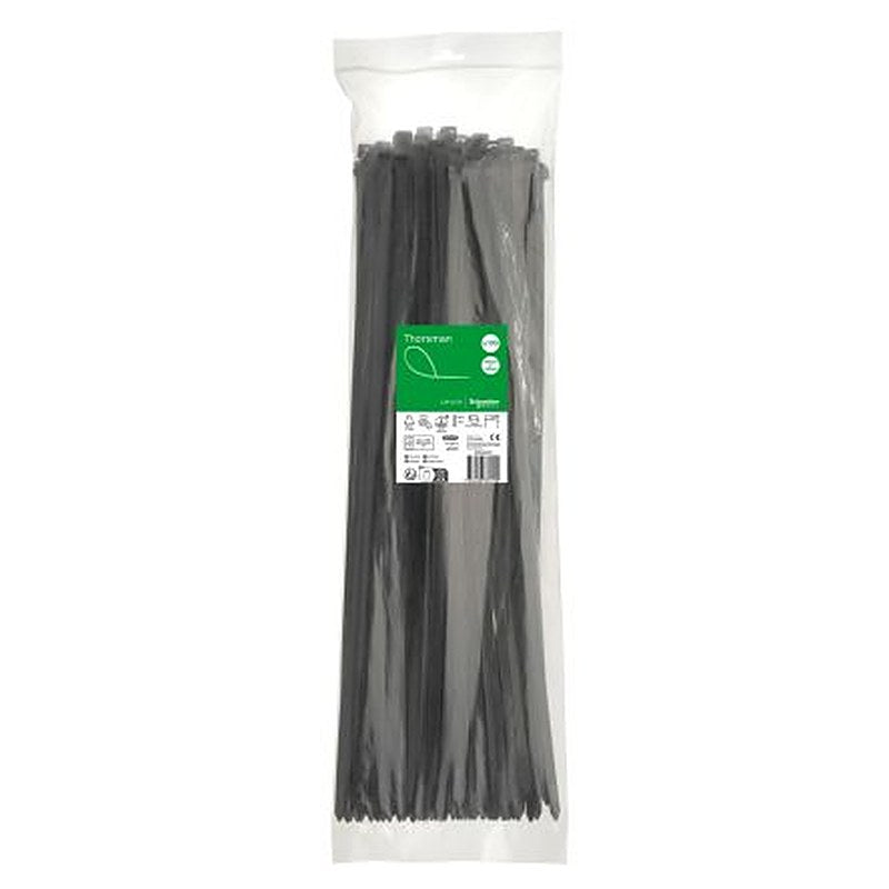 Schneider Electric Cable Tie, Cable Tie, 550 mm x 8.8mm, Black Polyamide 66