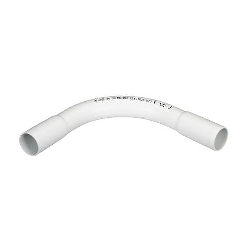 Schneider Electric, 20 mm Nominal Diameter, Polyvinyl Chloride, White