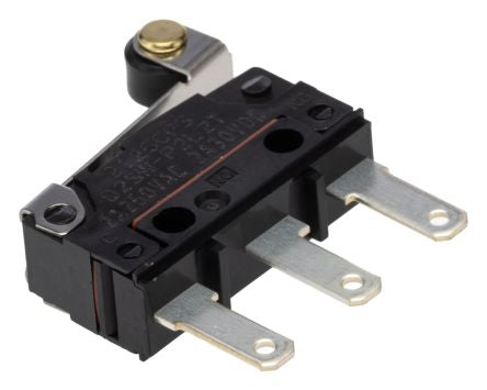 Omron Roller Lever Micro Switch, Tab Terminal, 2A, 30 V dc, SPDT, IP67