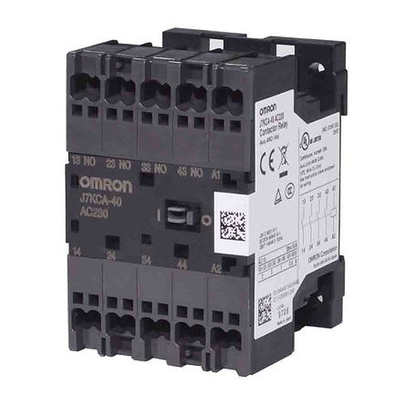 Omron JK7CA Contactor, 24V dc Coil, 4-Pole, 2 A, 2.4 W 24V dc, 4 NO