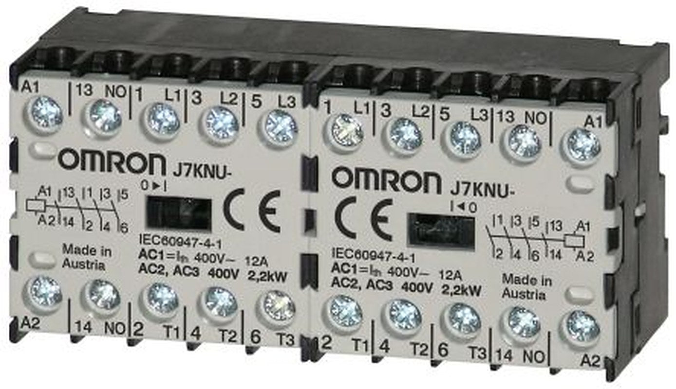 Omron J7KNU Contactor, 60V dc Coil, 4-Pole, 5 A, 12 kW 60V dc, 2 NO/2 NC, 440V