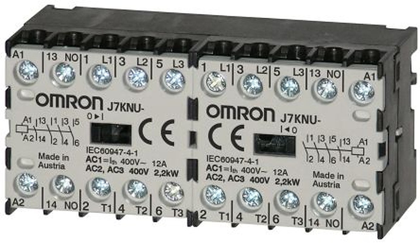 Omron J7KNU Contactor, 24V Coil, 4-Pole, 3 A, 1.1 kW, 4 NO