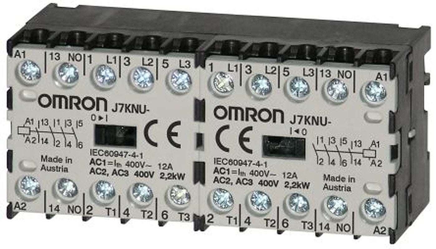 Omron J7KNU Contactor, 90V ac Coil, 4-Pole, 12 A, 1.1 kW, 4 NO