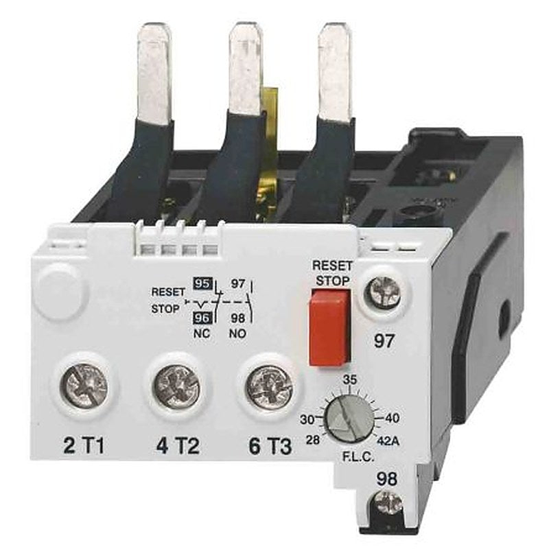 Omron, J7TKN Overload Relay, 28A, 42 A F.L.C, 42A Contact Rating, 18.5 kW, 24V dc 3