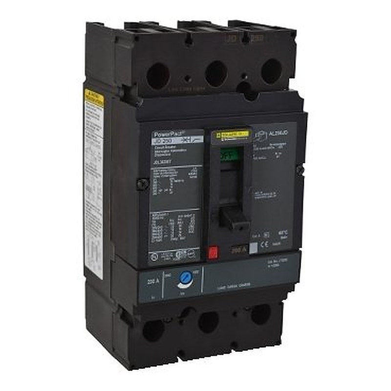 Circuit breaker, PowerPacT J, 250A, 3 pole, 600VAC, 14kA, lugs, thermal magnetic, 80%, interchangeable trip units (Circuit breaker PowerPacT J) is a Schneider Electric product. Designed for reliable performance and long service life. Available across Iraq — contact us for pricing and delivery options.
