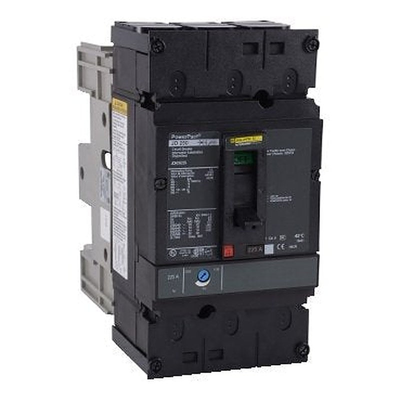 Circuit breaker, PowerPacT J, 225A, 3 pole, 600VAC, 14kA, plug in, thermal magnetic, 80% (Circuit breaker PowerPacT J) is a Schneider Electric product. Designed for reliable performance and long service life. Available across Iraq — contact us for pricing and delivery options.