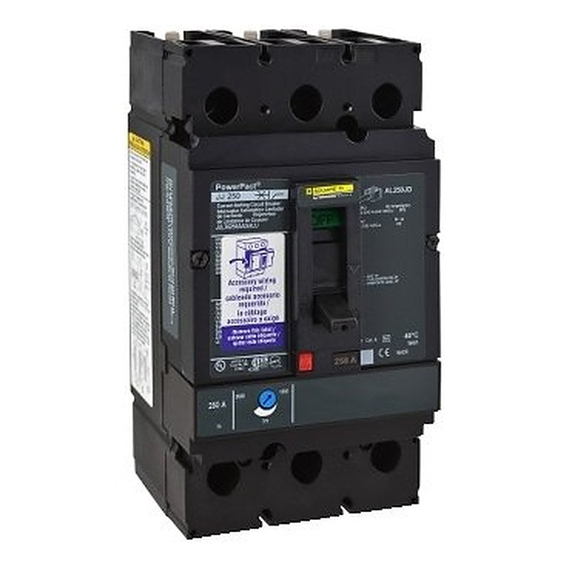 Circuit breaker, PowerPacT J, 250A, 3 pole, 600VAC, 18kA, lugs, Micrologic 3.2S, 80% (Circuit breaker PowerPacT J) is a Schneider Electric product. Designed for reliable performance and long service life. Available across Iraq — contact us for pricing and delivery options.