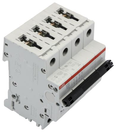ABB System Pro M Compact S200 Miniature Circuit Breaker, 4-Pole, 25A, Type D, 400V ac AC, 6 kA Breaking Capacity