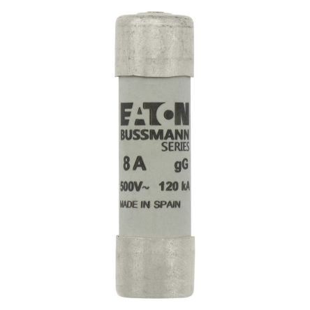 Eaton 8A Ceramic Cartridge Fuse, 14 x 51 mm