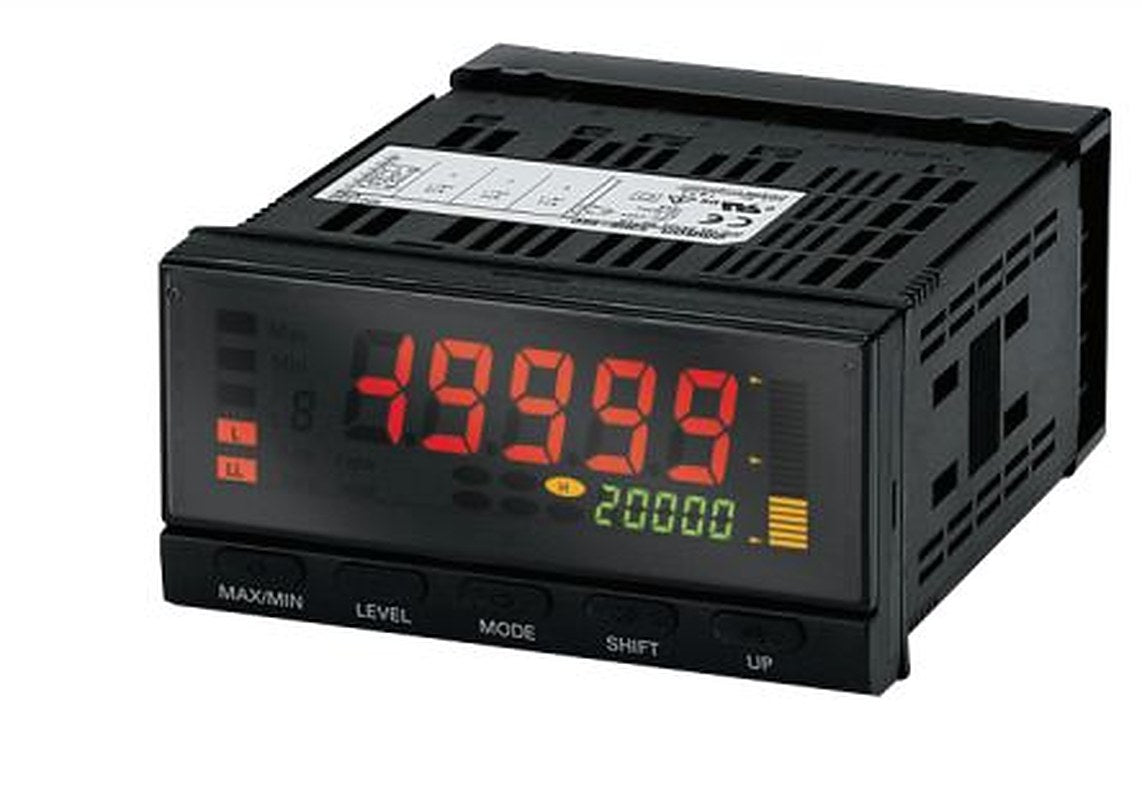 Omron Negative LCD (backlit LED) Display 7 Segment Digital Digital Panel Multifunction Meter for Voltage, 14.2 mm x