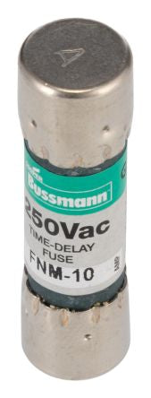 Eaton 10A T Melamine Cartridge Fuse, 10 x 38 mm