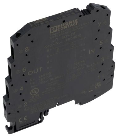 Phoenix Contact, LIT 1X2-24 Surge Protector 24V dc Maximum Voltage Rating 20 kA Maximum Surge Current Surge Arrester