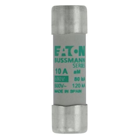 Eaton 10A AM Ceramic Cartridge Fuse, 14 x 51 mm