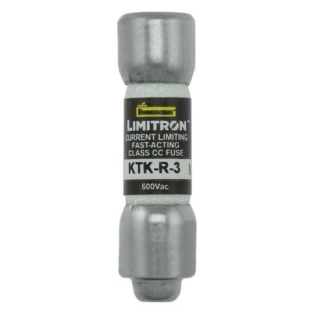 Eaton 3A F Melamine Cartridge Fuse, 10 x 38 mm