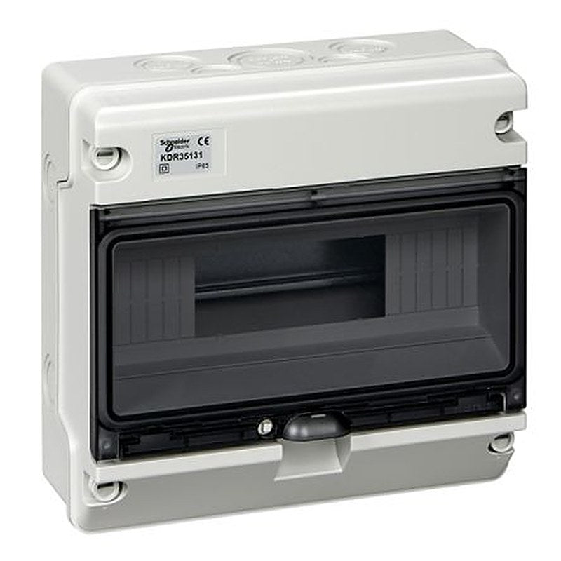 Schneider Electric Mureva Light Grey Polymer Back Box, IP65, Surface Mount 125 mm 248mm 125 mm