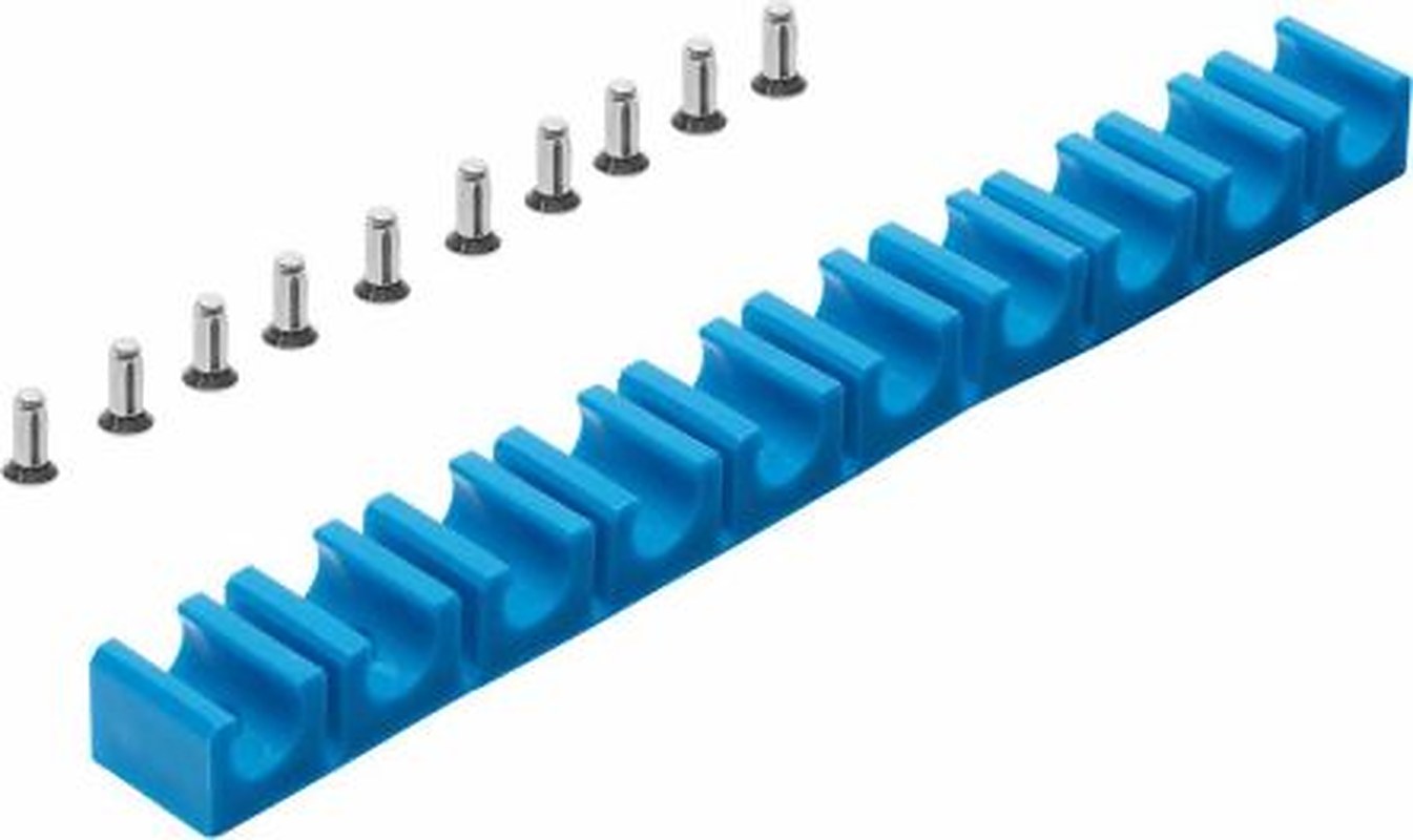 Festo 9 Tubes Tube Clip, For Tube Diam. 6 mm OD, 80 °C, -30 °C