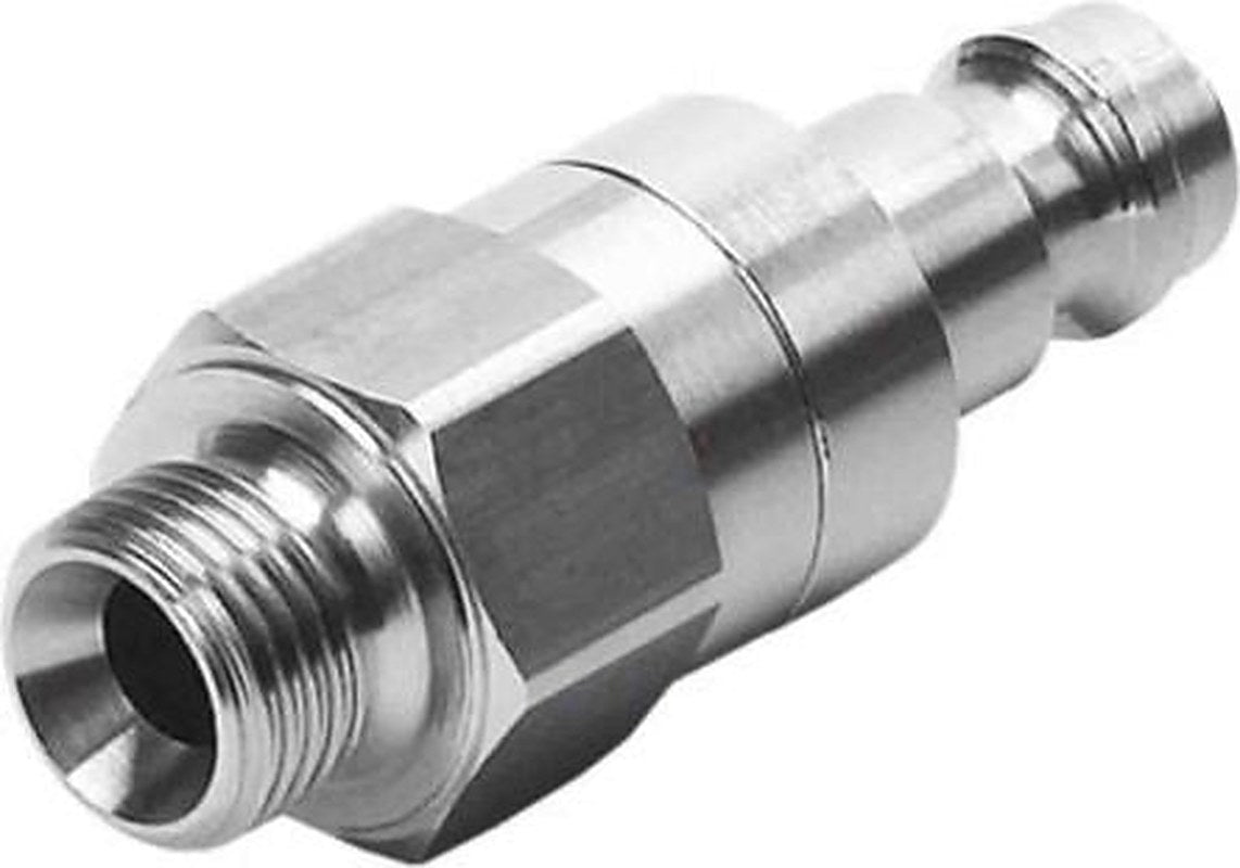 Festo Alloy Steel Pneumatic Quick Connect Coupling, 1/8 in Male G