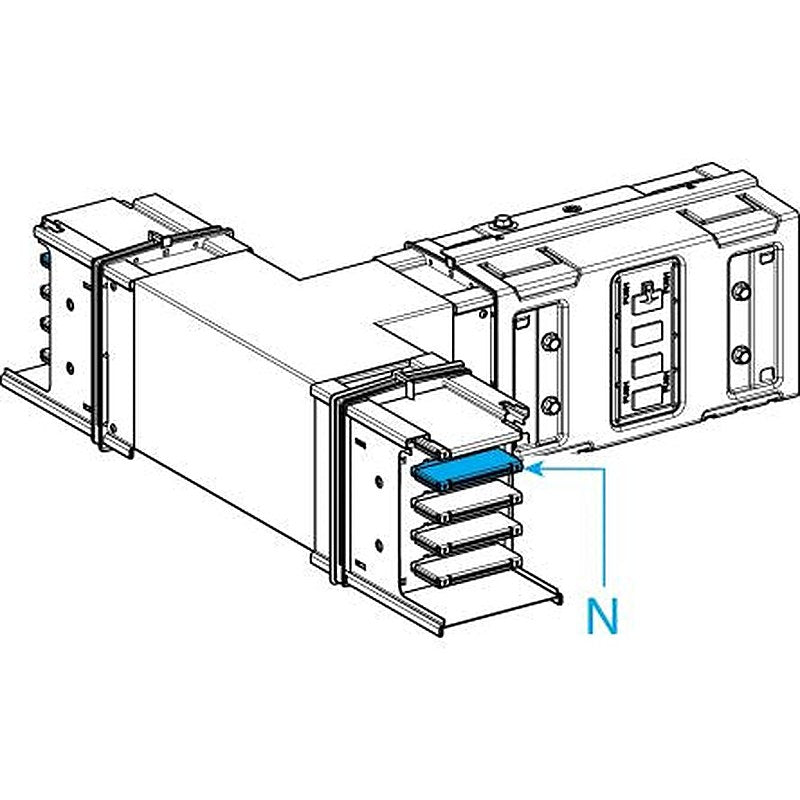 Schneider Electric Tee Elbow Busbar Trunking, 1000A, Canalis Series