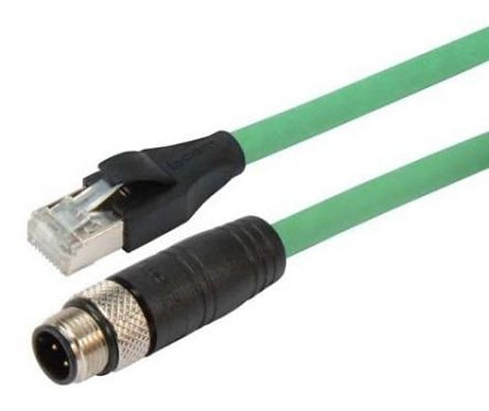 Leuze Male 4 way Straight to Male 4 way Straight Industrial Automation Cable Assembly, 5000 mm
