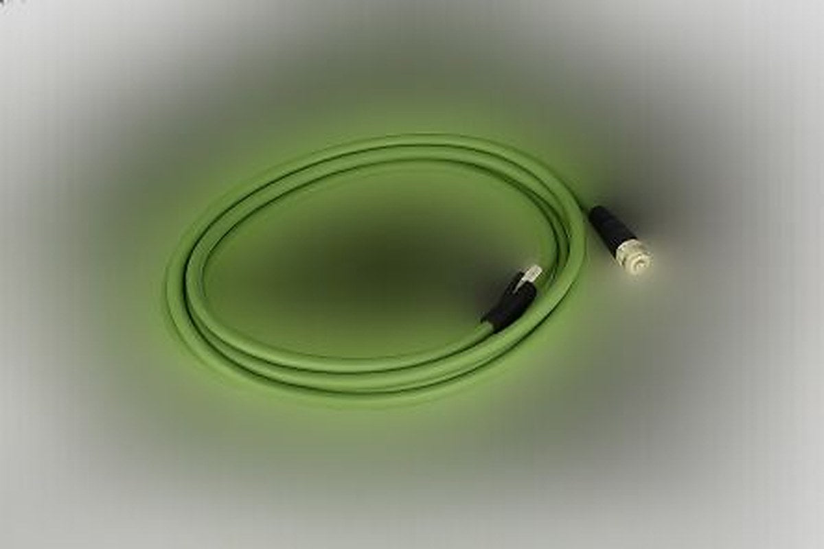 Leuze KSS, 30000 mm Cable, Green M12 to Male RJ45 Male, Shielded Polyurethane Sheath