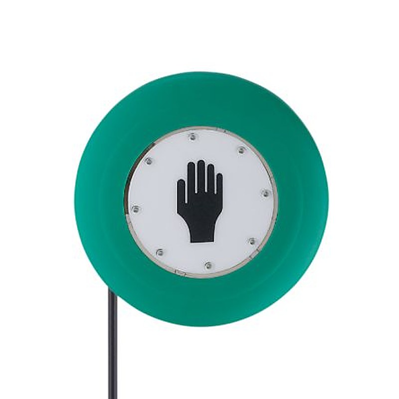 ifm electronic Capacitive Proximity Sensor, Red, Green, PNP, IP67, IP69K